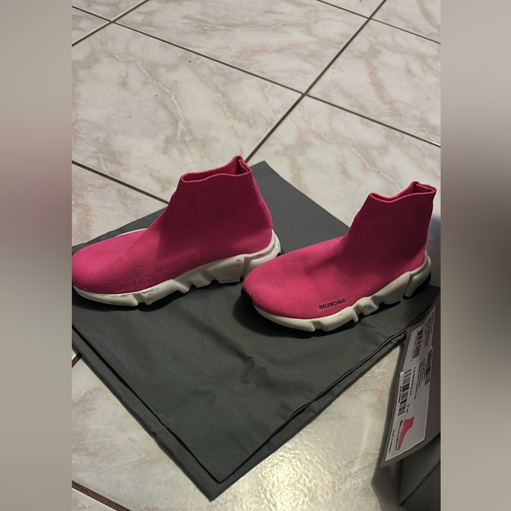 Original Pink Kids Balenciaga Tennis Shoes